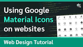 How to Use Googles Material Icons on Your Websites [upl. by Aryad]