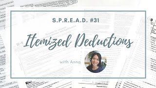 SPREAD 31 Itemized Deductions [upl. by Ditter]