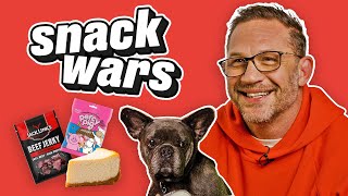 Tom Hardy amp Kelly Marcel Rate American amp British Food  Snack Wars [upl. by Lila224]