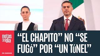 “El Chapito” no “se fugó” por “un túnel” Harfuch Sí han descubierto rutas de escape [upl. by Aztinaj80]