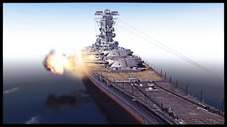 Biggest Battleship Ever Built  IJN Yamato vs USS Iowa  Men of War Assault Squad 2 Mod Gameplay [upl. by Iveksarap61]