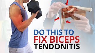 4 Unique Exercises to Fix Biceps Tendonitis Don’t Stretch [upl. by Merta138]