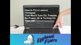 How to Fix a Lenovo Thinkpad That Wont Turn On Freezes No Power Or is Turning On Then Off [upl. by Arnst]