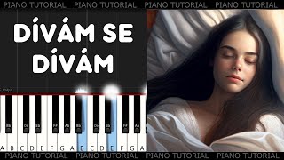 Lucie Bílá amp Petr Hapka  Dívám se dívám piano tutorial  jak hrát [upl. by Ellie]