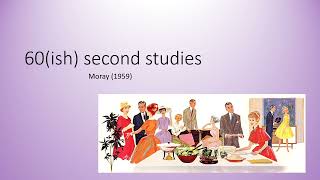 60 ish Second Studies  Moray 1959  OCR A Level Psychology Component 2 Revision [upl. by Aggri]