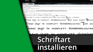 Neue Schriftart installieren  Neue Schrift installieren ✅ Tutorial [upl. by Weissman976]