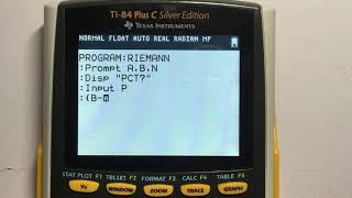 54 Riemann sum calculator program for Ti83 Ti84 [upl. by Aniela]