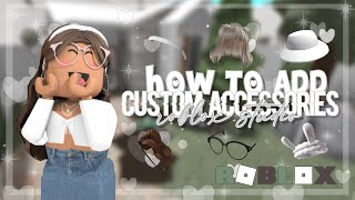 how to add custom accessories hathair to your avatar  roblox studio [upl. by Krik]