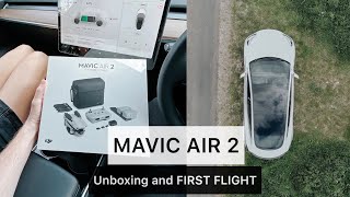 DJI MAVIC AIR 2  Review Unboxing and First Flight [upl. by Ellehsyt]