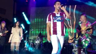 DNCE  Toothbrush ft Demi Lovato live  Marriott Rewards private event 92216 [upl. by Ahsahs]