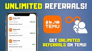 How to Get UNLIMITED Referrals on Temu  Top Referral Method [upl. by Hennie]