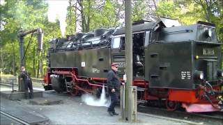 Harzquerbahn  Volldampf von Nordhausen nach Wernigerode 2014 [upl. by Yrakcaz]