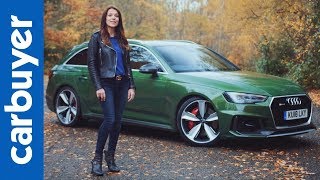 Audi RS4 2019 indepth review  Carbuyer [upl. by Ynaiffit]