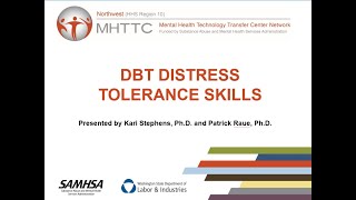 Brief Behavioral Skills DBT Distress Tolerance Skills [upl. by Bleier]