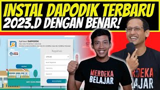 CARA INSTAL DAPODIK 2023 D DENGAN BENAR  RILIS RESMI DAPODIK 2023 D [upl. by Nomaid945]