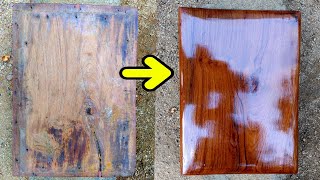 old teak wood polish process tamil Woodpolish [upl. by Sitnalta]