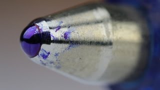 How A Ballpoint Pen Works Close Up [upl. by Salokcin47]