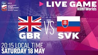 Great Britain vs Slovakia  Full Game  2019 IIHF Ice Hockey World Championship [upl. by Nibot]