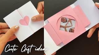 DIY Magic Photo Card  Cute Gift Idea  How To Make Card At Home  gift Card [upl. by Hutton]