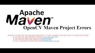 javalangUnsatisfiedLinkError Java Maven OpenCv configuration Error [upl. by Bonnibelle]