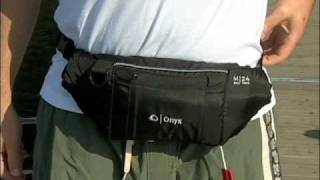 Onyx M24 Belt Pack Manual Inflatable Life Jacket PFD [upl. by Buroker]