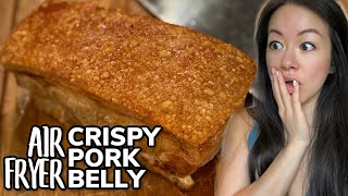 🐷 Air Fryer Crispy Pork Belly Recipe 空气炸脆皮烧肉  Lunar New Year  Chicharrónes ASMR  Rack of Lam [upl. by Leoine]