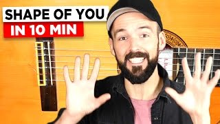 Gitarre lernen  Shape of you  Ed Sheeran  Anfänger amp Fortgeschrittene [upl. by Norraj301]