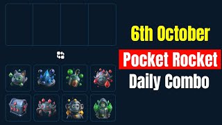 Pocket Rocket Daily Jackpot 6 October  Pocket Rocket Daily Combo 6 October [upl. by Affrica]