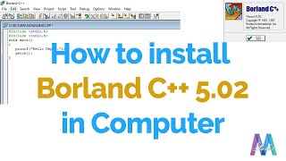 How to install Borland C 502 in Windows computer [upl. by Enaj]