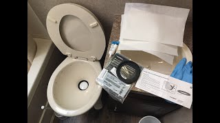 How to Replace a Dometic 300310320 Leaking Toilet Flush Ball Seal gasket in a Couple of Minutes [upl. by Halstead]