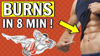 8 MIN Six Pack Workout  Burning Abs Routine At Home For Men No Equipment [upl. by Silbahc]