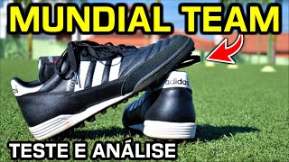 Testei a Adidas Mundial Team TF  Melhor chuteira society da Adidas 👀 [upl. by Nuarb]