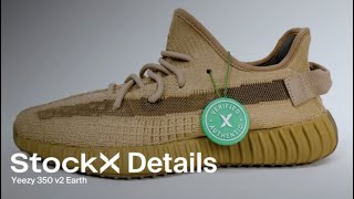 A Close Up Look at the Yeezy 350 v2 Earth  Details  StockX [upl. by Orips]