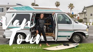 Van Tour  Ford Econoline Van Build for Under 6000  Full Time Van Life in a Conversion Van [upl. by Mariellen]