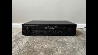 How to Factory Reset Yamaha RXV483 51 4K Ultra HD Bluetooth WiFi Home Theater Surround Receiver [upl. by Reggis]