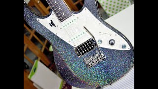 How To Paint Your Guitar Amazing With Holographic Metal Flake  Sparkle Glitter finish [upl. by Mollie301]