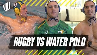 When Rugby players try Water Polo  Ultimate Rugby Challenge [upl. by Keenan739]