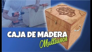 Como hacer una caja de madera para regalo o usos múltiples [upl. by Ahsirk]