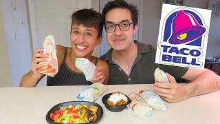 TRYING TACO BELLS NEW ITEMS [upl. by Herzen]