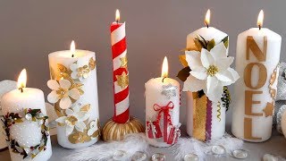 DIY NOËL  Décorer des bougies [upl. by Calder]