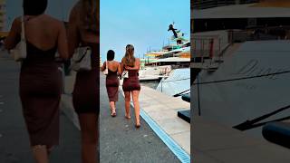 MONACO SUPERYACHT superyachts luxury monacolife billionaire lifestyle yachtlife monaco fyp [upl. by Aidnahs955]