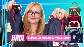 Aspinal of London amp Longchamp UNBOXING amp REVIEW  ⭐️ HAUL  Affordable Luxury DESIGNER HANDBAGS [upl. by Lorrayne]