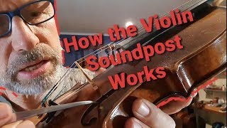 How the violin soundpost works  Olaf Grawert gives you insights from the violinmakers workbench [upl. by Natalia600]