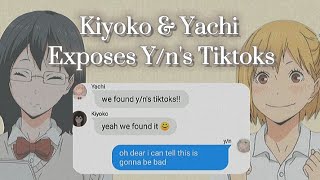 Kiyoko amp Yachi Exposes Yns Tiktoks   Haikyuu Texts 🏐 [upl. by Sinaj953]