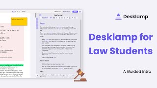 Desklamp for Law Students A Guided Intro [upl. by Eicyaj687]