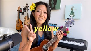 Coldplay  Yellow cover  Cynthia Lin Ukulele PlayAlong [upl. by Grimaud]