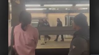 Person shot on Brooklyn subway NYPD [upl. by Lukin617]