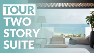 Finest Playa Mujeres TwoStory Rooftop Terrace Suite w Pool Tour [upl. by Resee]