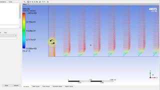 Flat Plate Laminar Boundary Layer Using Ansys Workbench — Plot Velocity Vectors and Contours [upl. by Anrim]