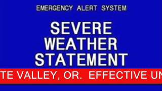 Emergency Alert System  Winter Storm Warning [upl. by Neiman]